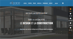 Desktop Screenshot of espaceconstruction.com